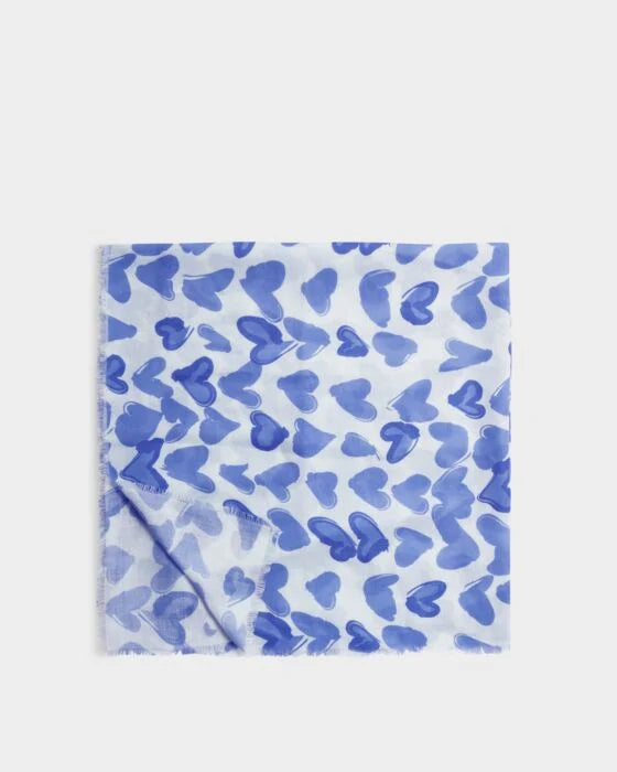 Katie Loxton Printed Scarves- Abstract Hearts