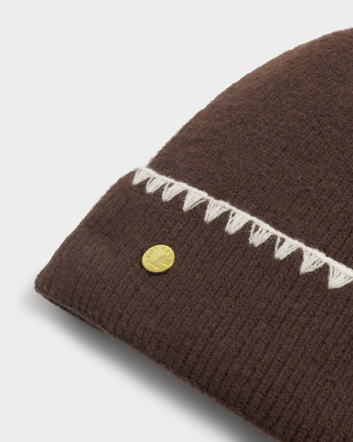 Katie Loxton Whipstitched Pom Pom Knitted Hat