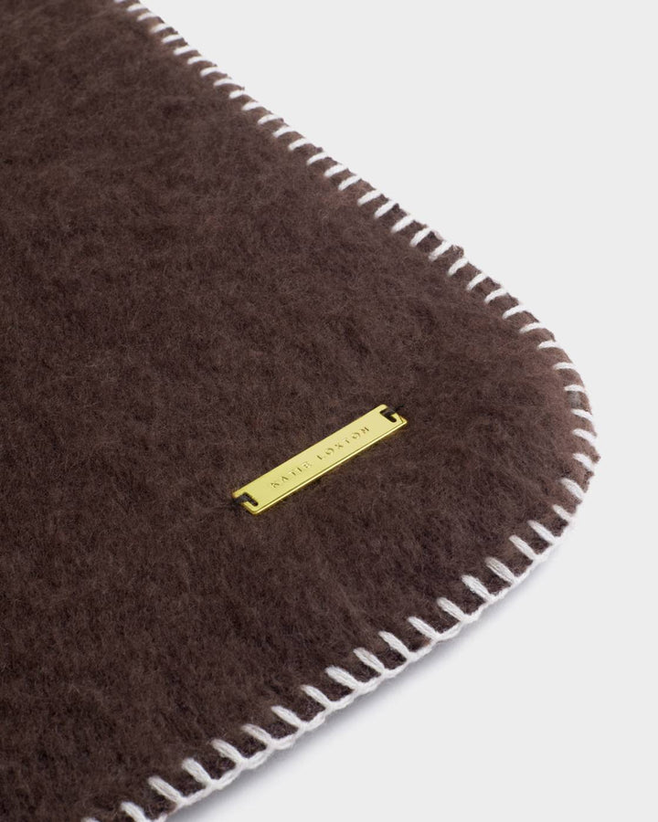 Katie Loxton Whipsitched Scarf - Chocolate