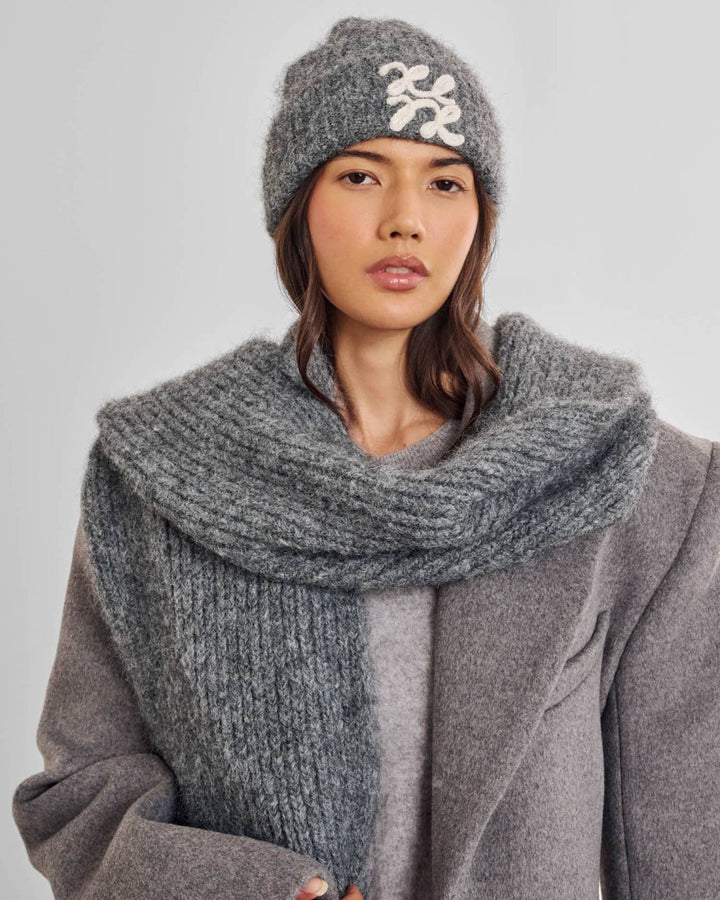 Katie Loxton Logo Applique Hat- Charcoal