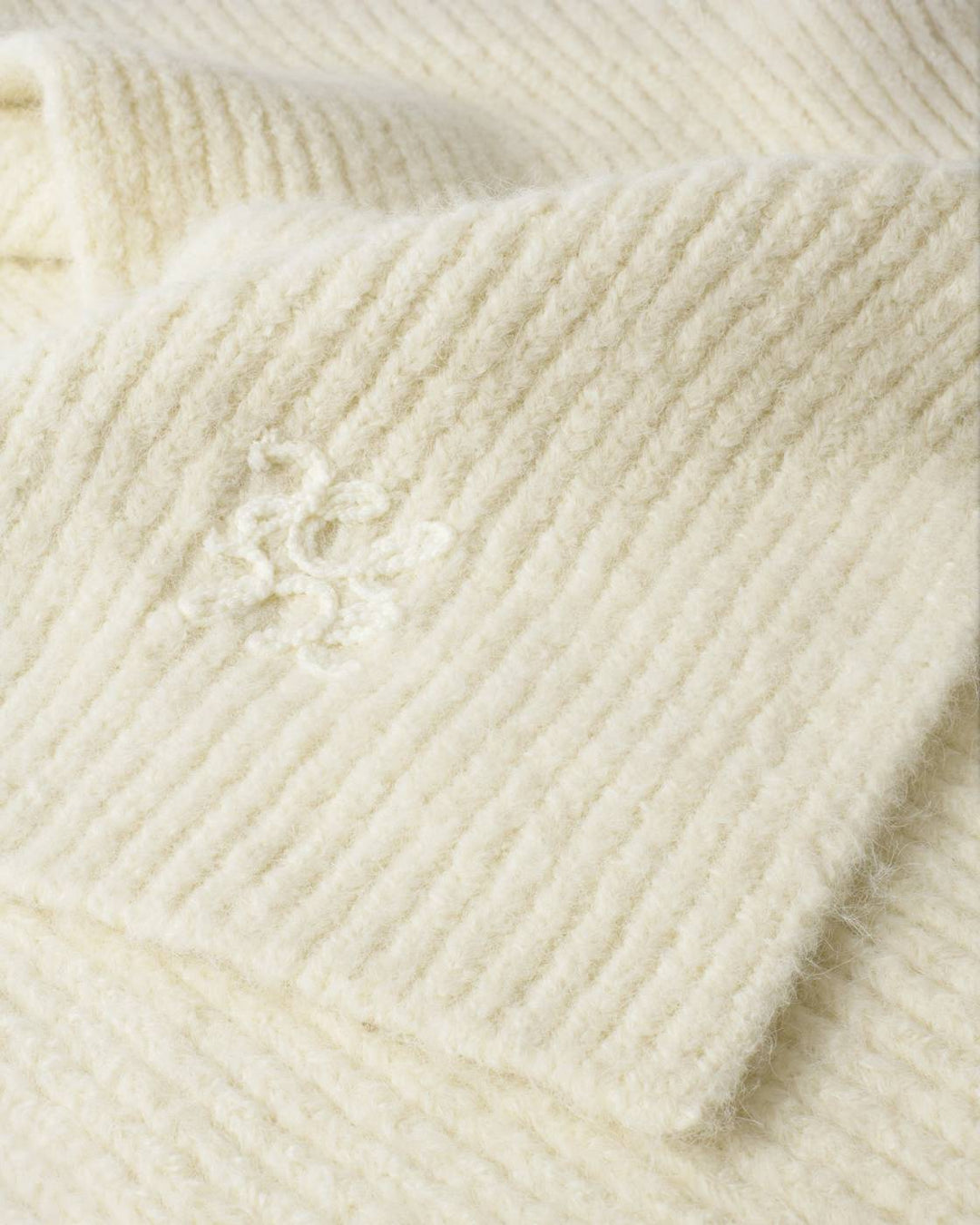 Katie Loxton Logo Applique Scarf - Off White