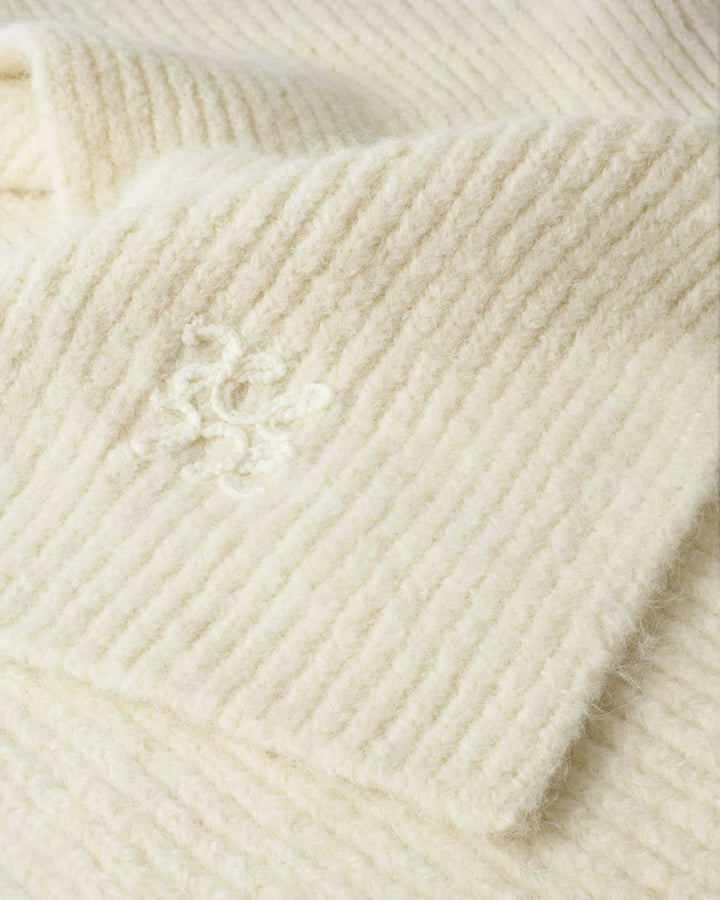 Katie Loxton Logo Applique Scarf - Off White