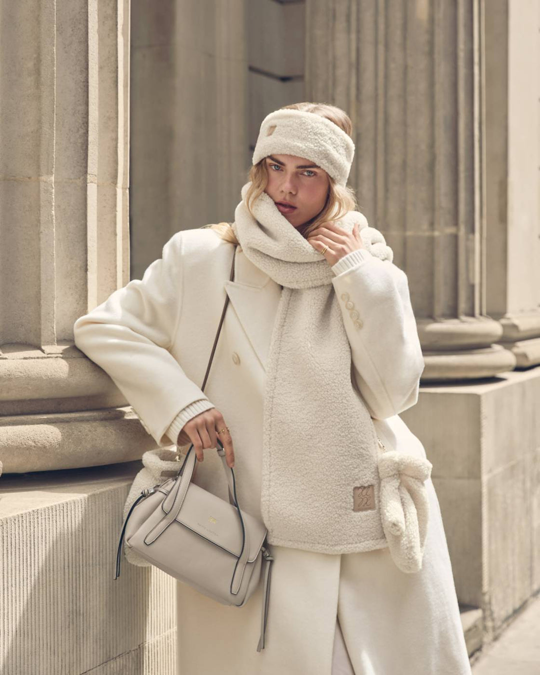 Katie Loxton Borg Scarf - Cream