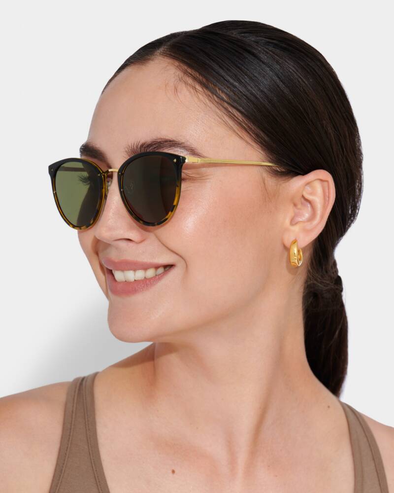 Katie Loxton Santorini Sunglasses - Black Tortoiseshell