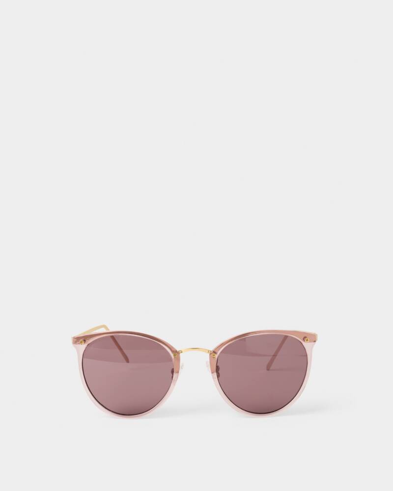 Katie Loxton Santorini Sunglasses- Transparent Rose Gold