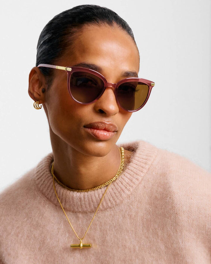 Katie Loxton Ravello Sunglasses- Cherry Transparent