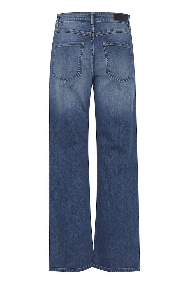 Ichi Twiggy Straight Leg Jeans- medium Blue- 32 leg