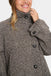 Saint Tropez FawnSZ Short Coat- Mist Grey Melange