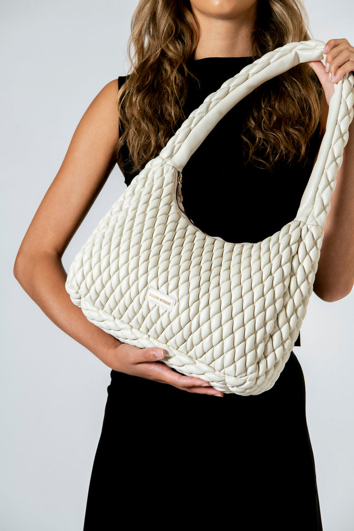 EVERY OTHER Quilted Shoulder Bag - White
