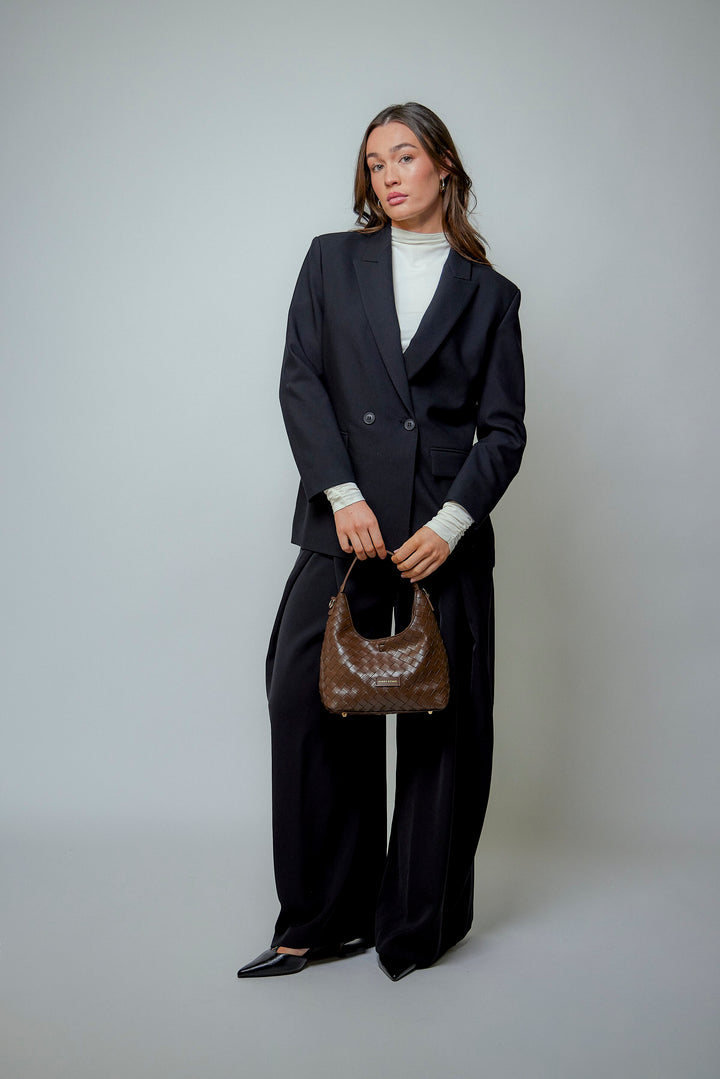 Every Other Shoulder Cross Body Bag - Brown