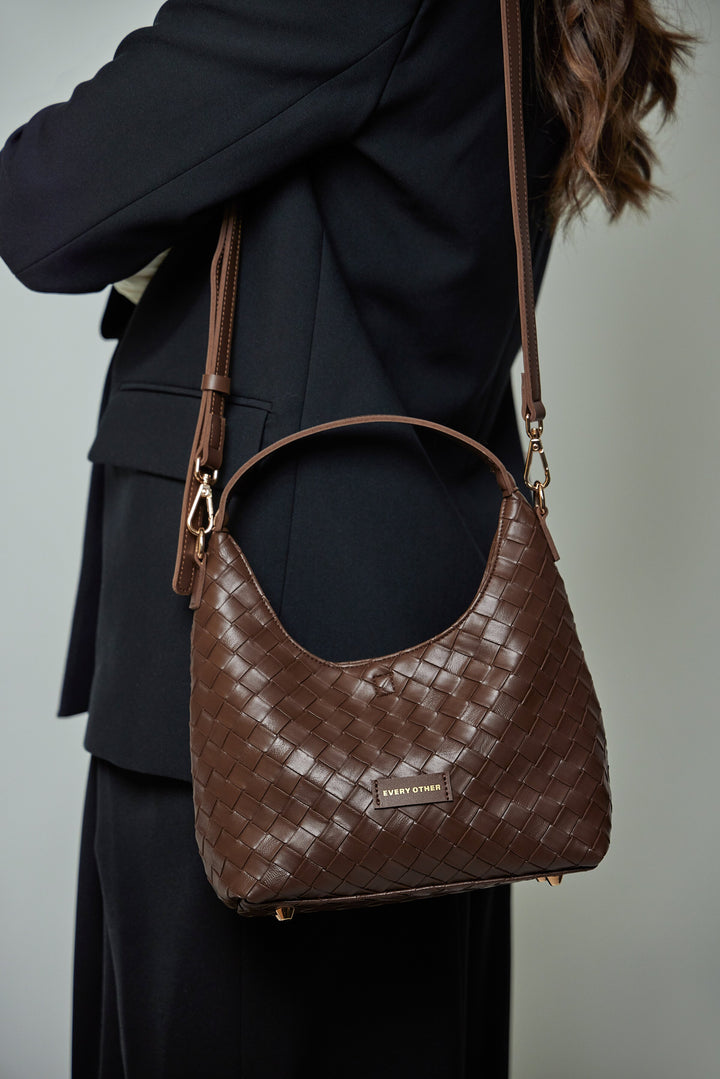 Every Other Shoulder Cross Body Bag - Brown
