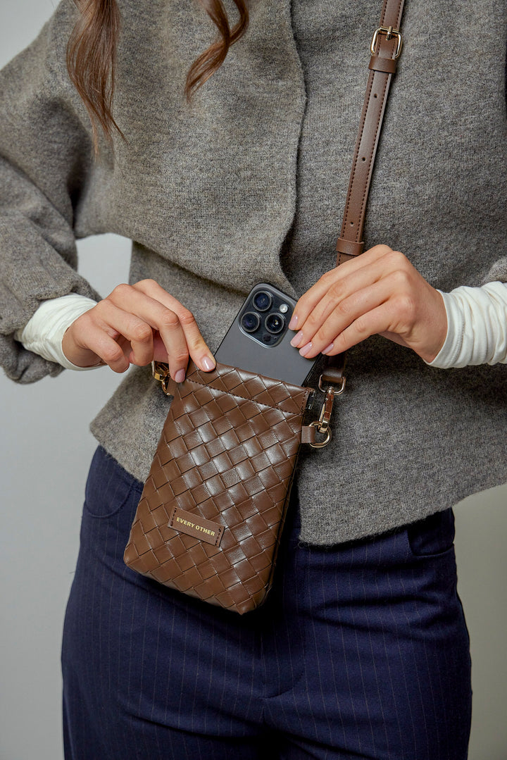 Every Other Small Cross Body Bag - Brown