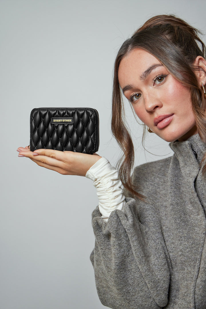 Every Other Quilted Purse - Black