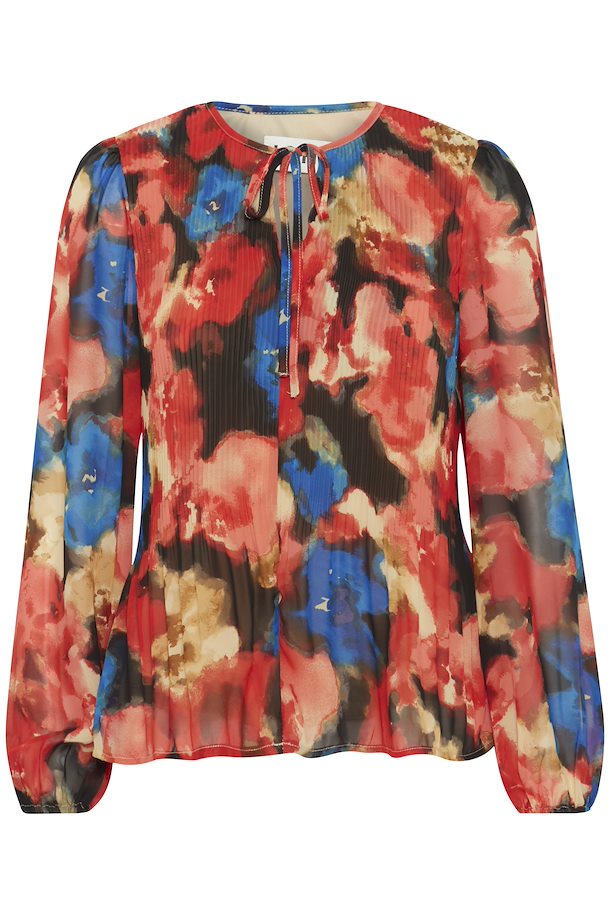 Ichi Neally Blouse- Multi Flower aop