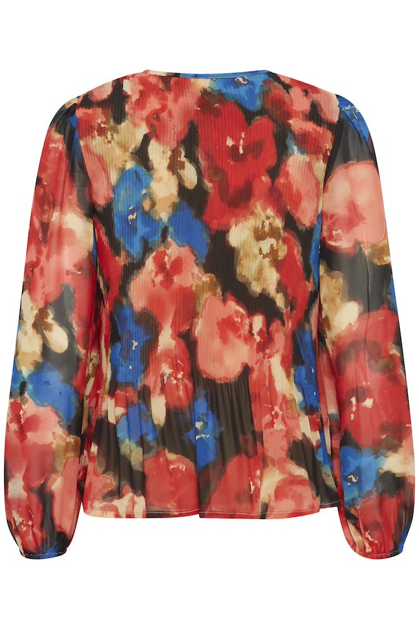 Ichi Neally Blouse- Multi Flower aop