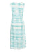 Ichi Vianca Dress- Nile Blue Graphic