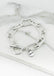 Envy Silver Rope-Textured Link Bracelet