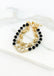 Envy Gold & Black Beaded Bracelet Duo