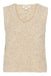 Soaked In Luxury Venessa Waistcoat- Oatmeal Melange