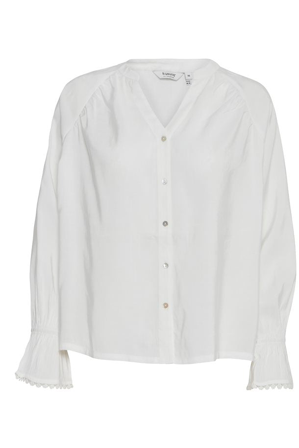 BYoung Helvig V-Neck Shirt - Off White