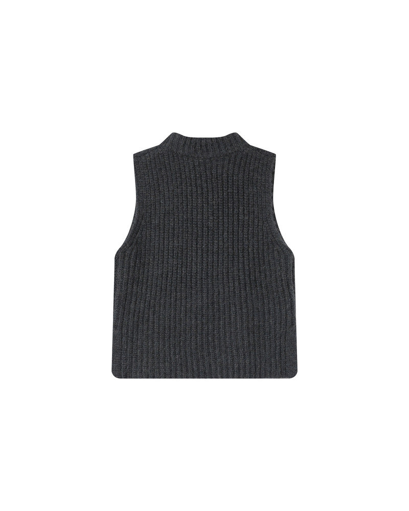 Grace & Mila Sablon Sleeveless Sweater - Anthracite