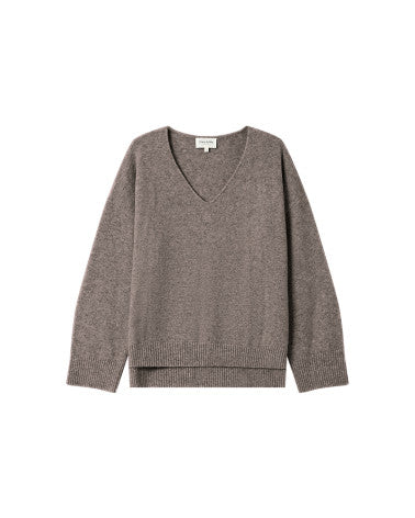 Grace & Mila Salvador Lurex Sweater - Taupe
