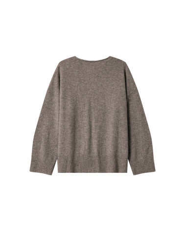 Grace & Mila Salvador Lurex Sweater - Taupe