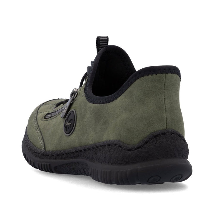 Rieker Ladies Elasticated Trainers N3267-54 - Green