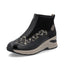 Rieker Ladies Zip Boots- Black Animal Print