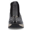 Rieker Ladies Zip Boots- Black Animal Print