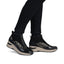 Rieker Ladies Zip Boots- Black Animal Print
