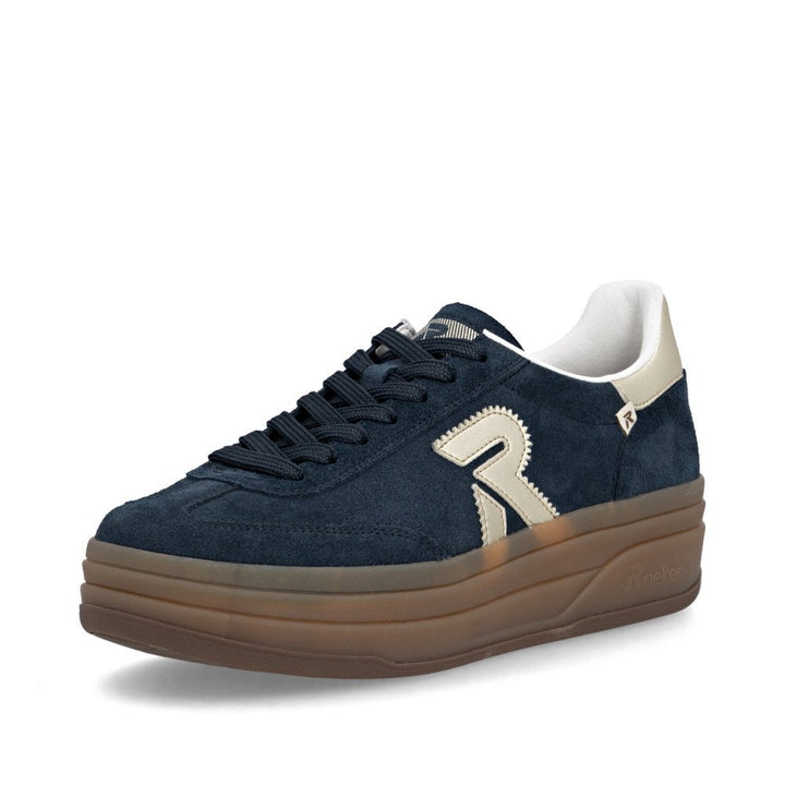 Rieker Ladies Trainers W3700-14- Blue