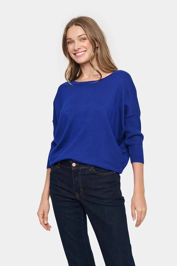 Saint Tropez MilaSZ Round Neck- Surf Blue