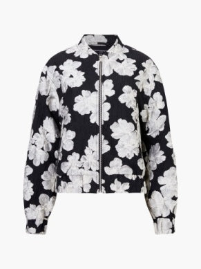 French Connection Lora Poly Jacquard Bomber Jacket