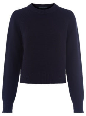 French Connection Lilly Mozart Crew Neck Jumper- BlackOut