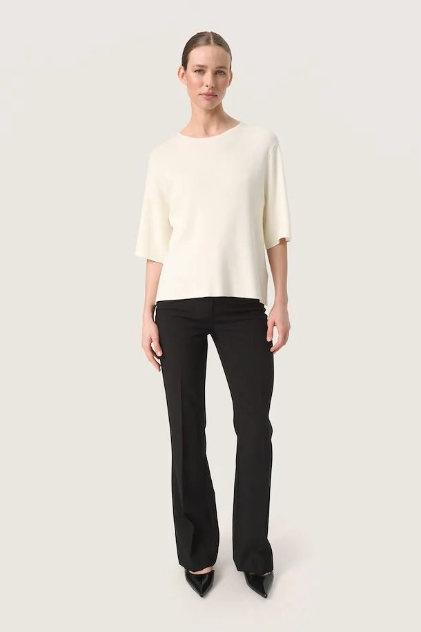 Soaked In Luxury Indianna Pullover- Whisper White