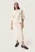 Soaked in Luxury Rava Romy Pullover- White & Hot Coral Stripe