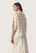 Soaked in Luxury Rava Romy Pullover- White & Hot Coral Stripe