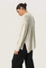 Soaked In Luxury Rakel Cable Pullover- White Grey Melange