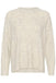 Soaked In Luxury Rakel Cable Pullover- White Grey Melange