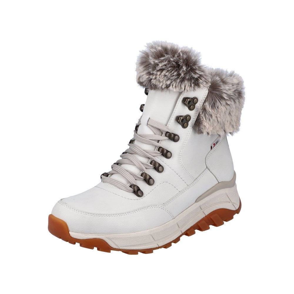 Rieker W0063-80 Zip Boots - White