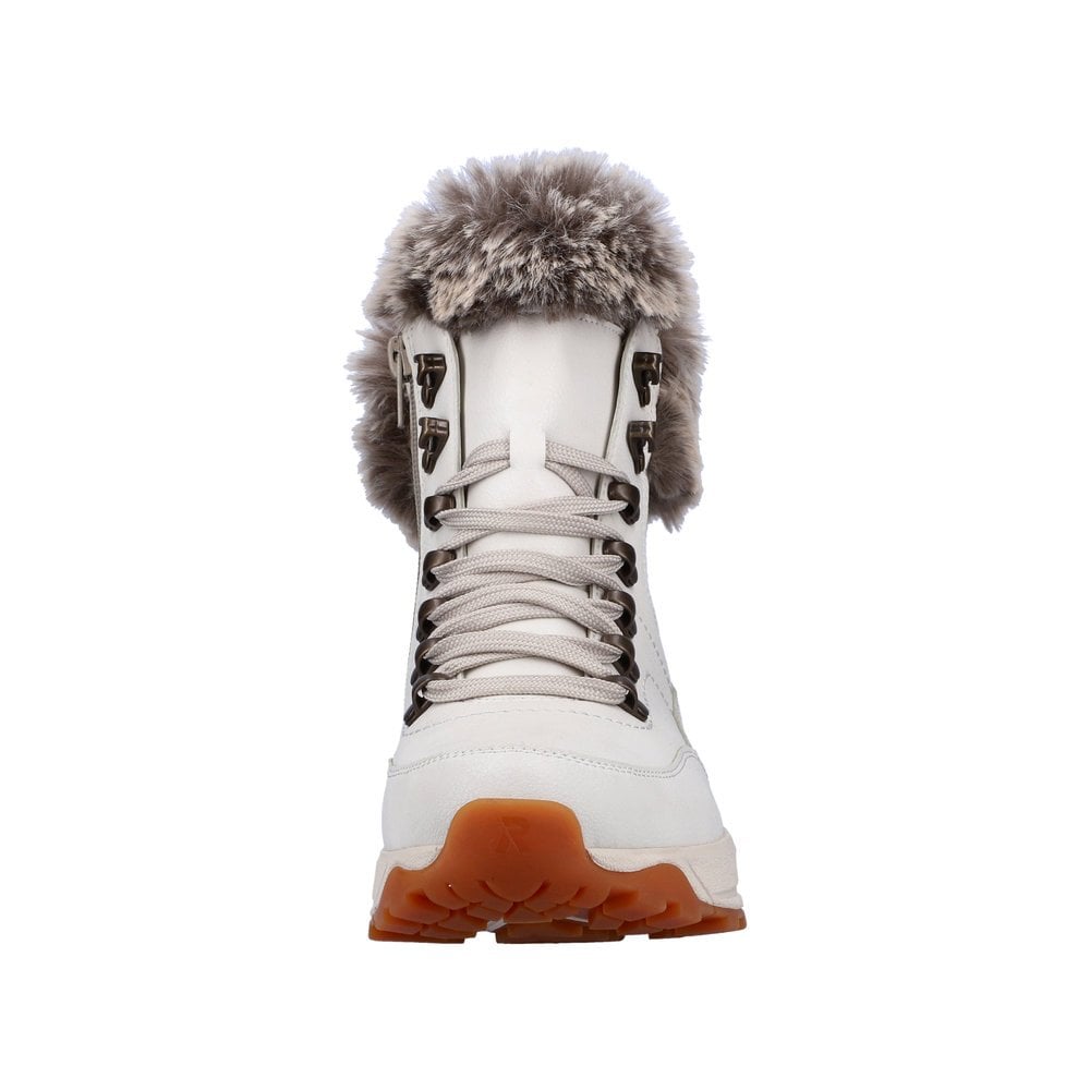 Rieker W0063-80 Zip Boots - White