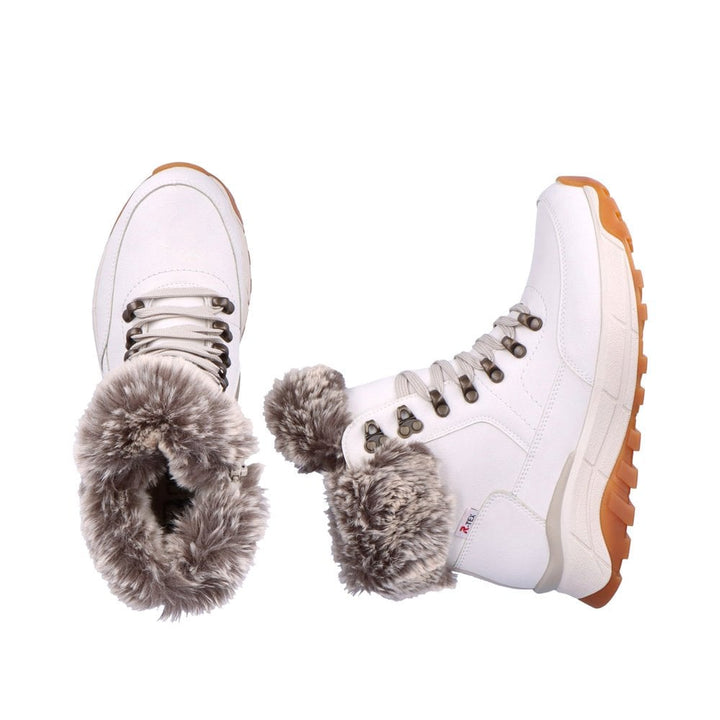 Rieker W0063-80 Zip Boots - White