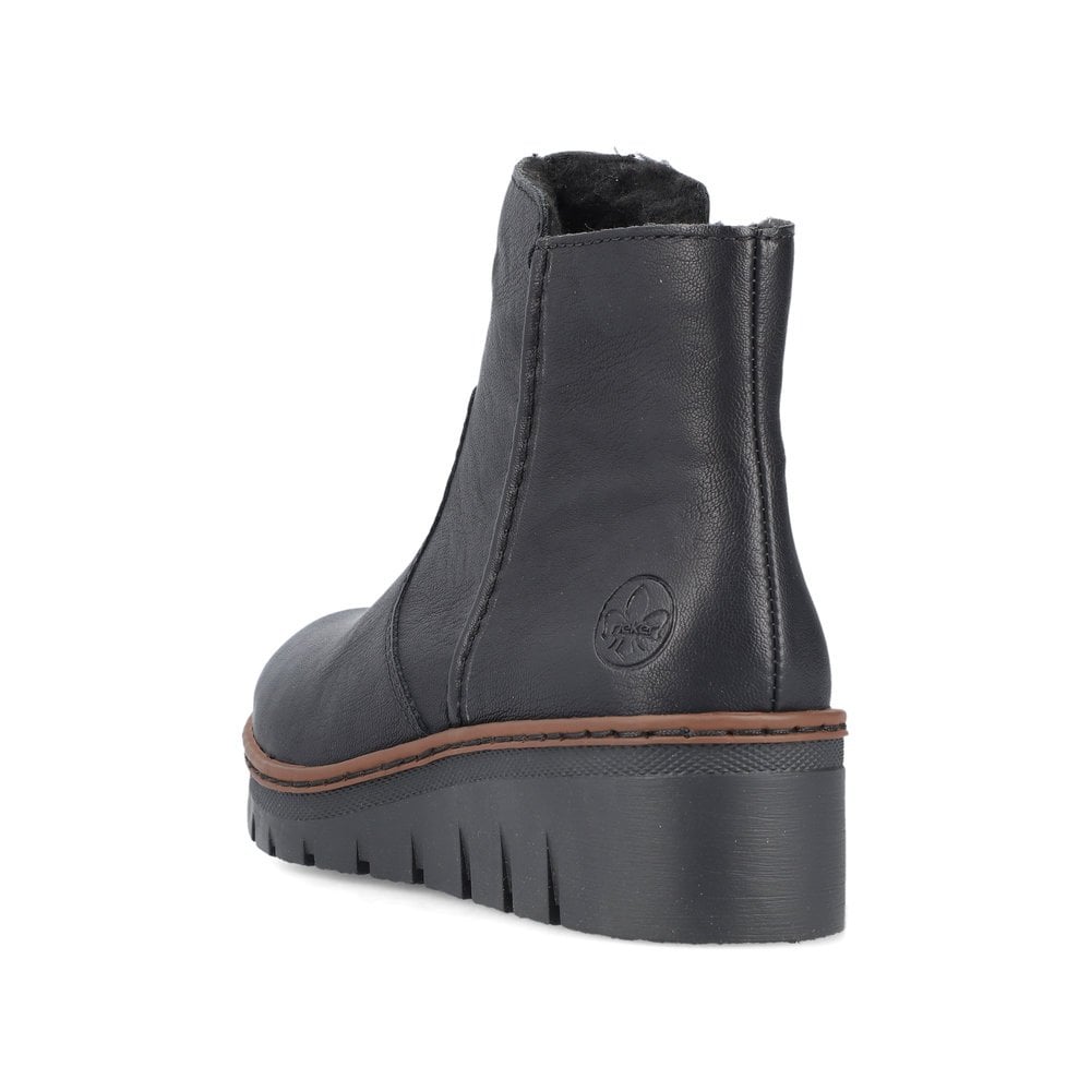 Rieker Zip Boot X9165-00 -Black
