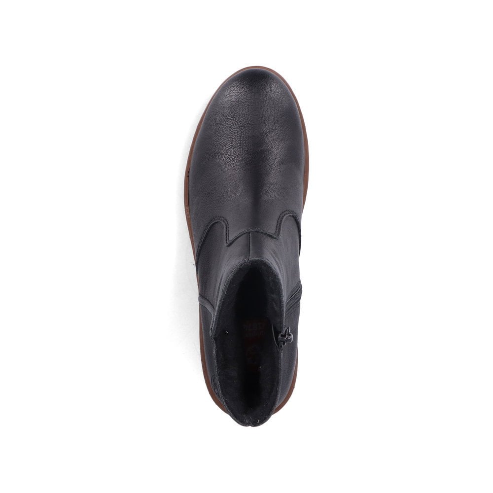 Rieker Zip Boot - Black