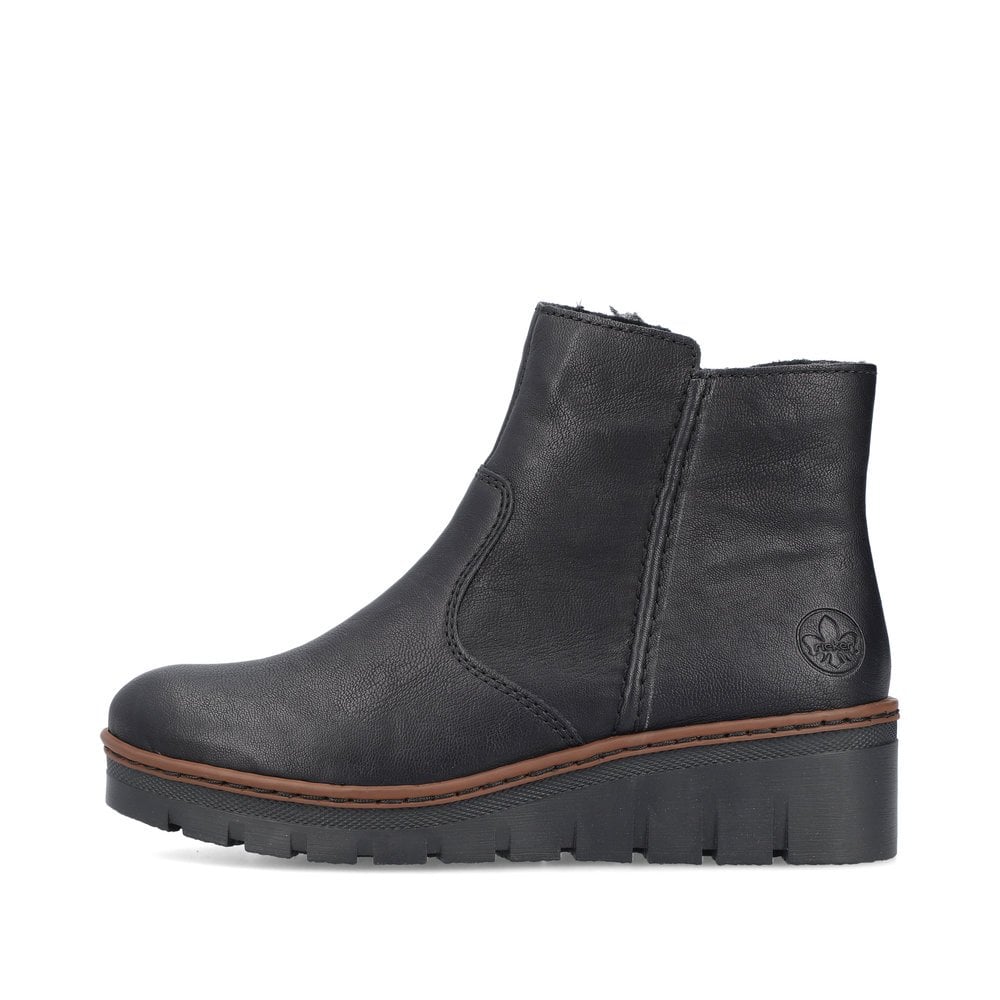 Rieker Zip Boot - Black