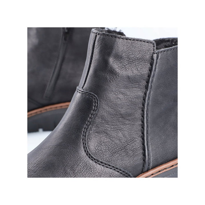 Rieker Zip Boot X9165-00 -Black