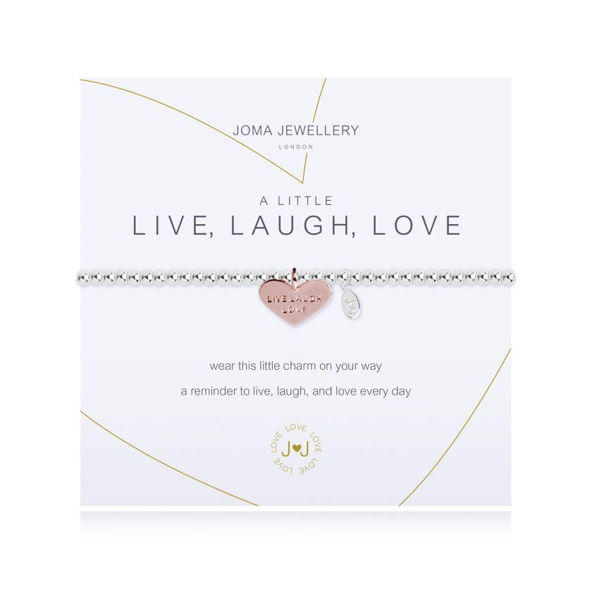 Joma Jewellery A Little Live, Laugh, Love Bracelet