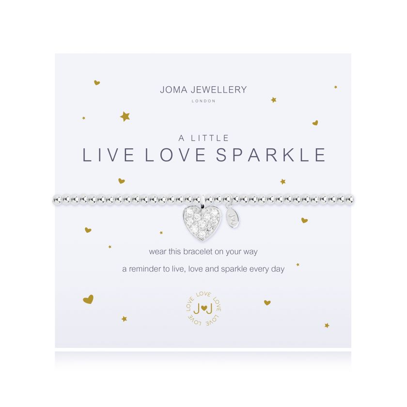 Joma Jewellery A Little Live, Love, Sparkle Bracelet