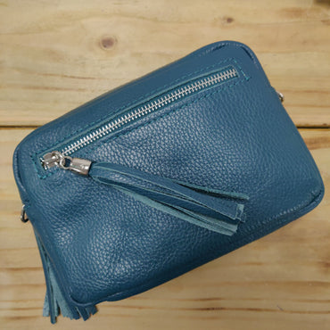 Italian Leather Teal Bag